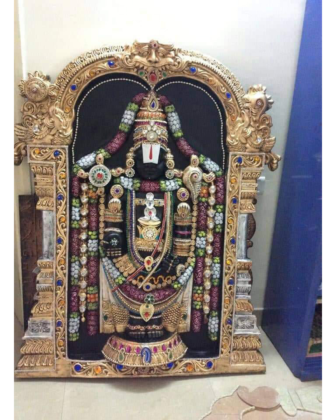Riddhi Siddhi Art Creations - Vertical Temple Arch Balaji Idol Mural